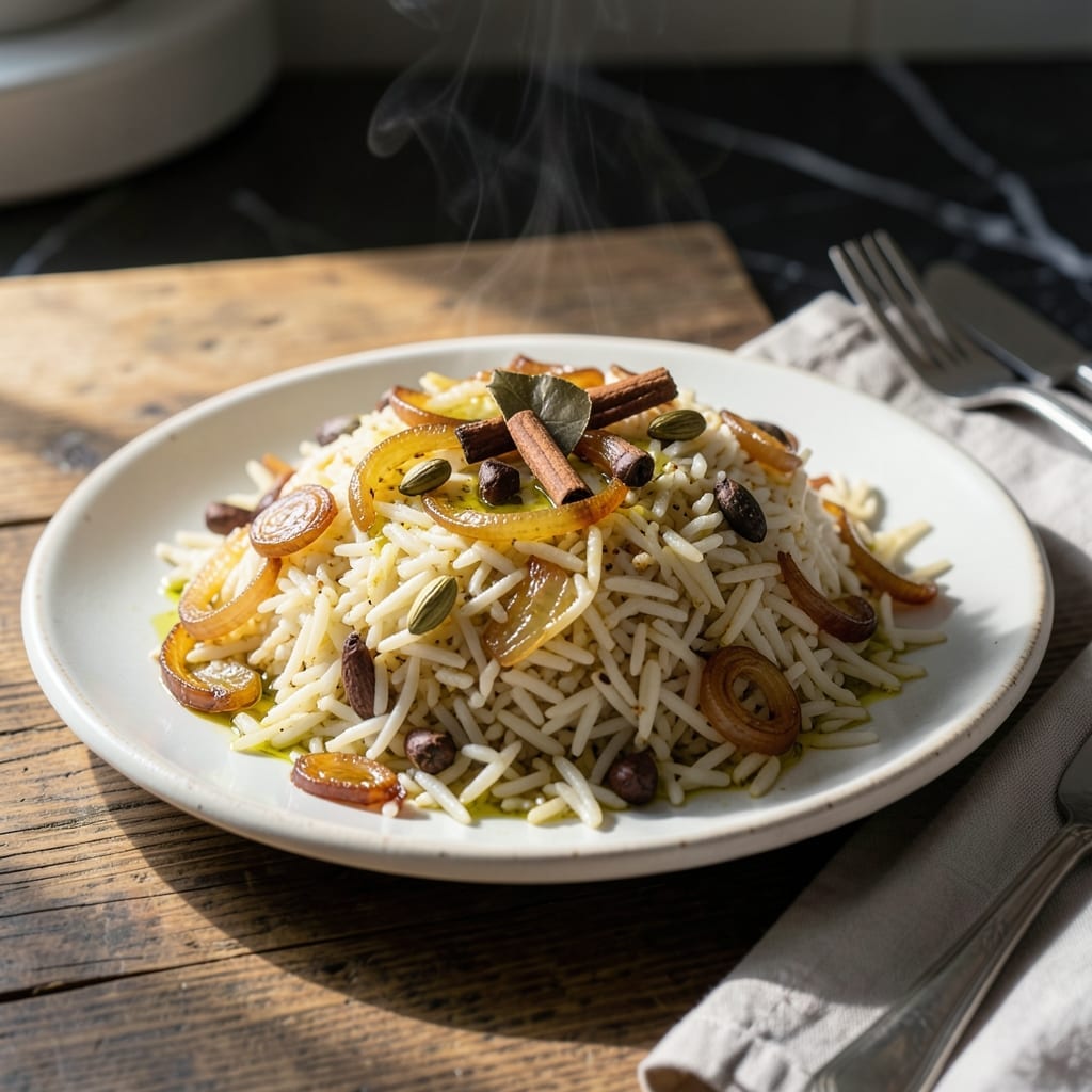 Omani Rice Recipe: Fragrant Cardamom and Cinnamon Spiced Grain