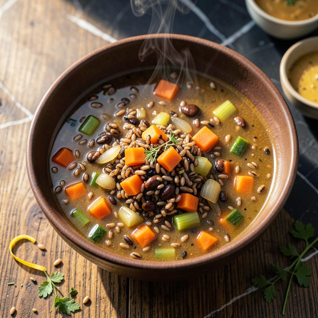 Autumn Wild Rice Soup Recipe: Earthy Grains in a Velvety Broth