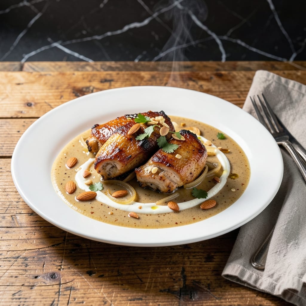 Almond Boneless Chicken Gravy Recipe: Rich Nutty Sauce for Poured Perfection