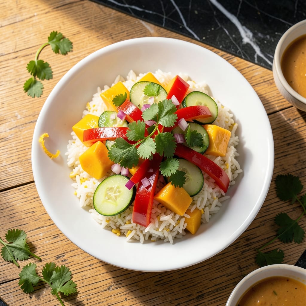 Mango Rice Salad Recipe: Tropical Freshness in Every Bite Mango Rice Salad Recipe: Tropical Freshness in Every Bite