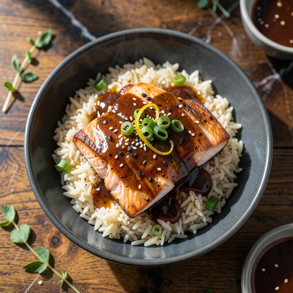 Rice Cooker Salmon Rice Recipe: Flaky Fish With Perfectly Steamed Grains Rice Cooker Salmon Rice Recipe: Flaky Fish With Perfectly Steamed Grains