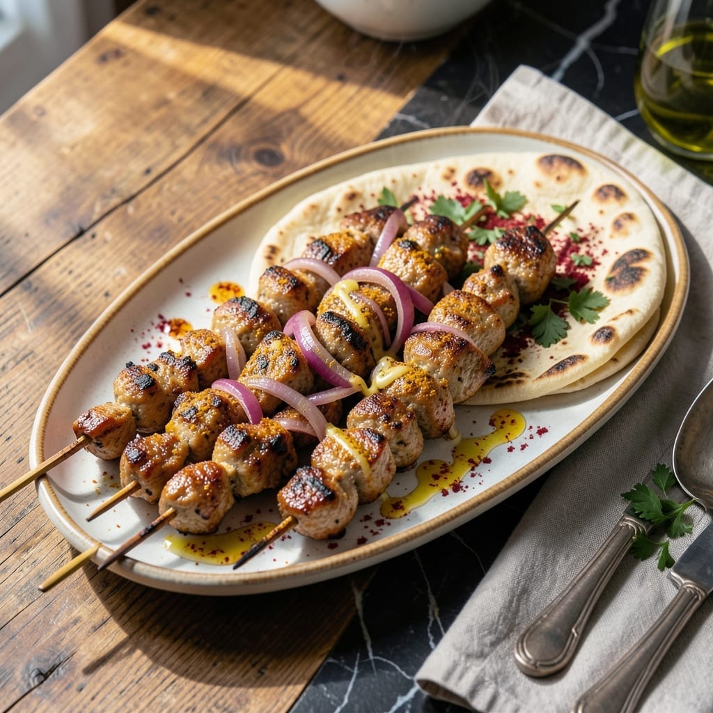 Chicken Koobideh Kebab Recipe: Persian-Style Ground Meat Skewers Chicken Koobideh Kebab Recipe: Persian-Style Ground Meat Skewers