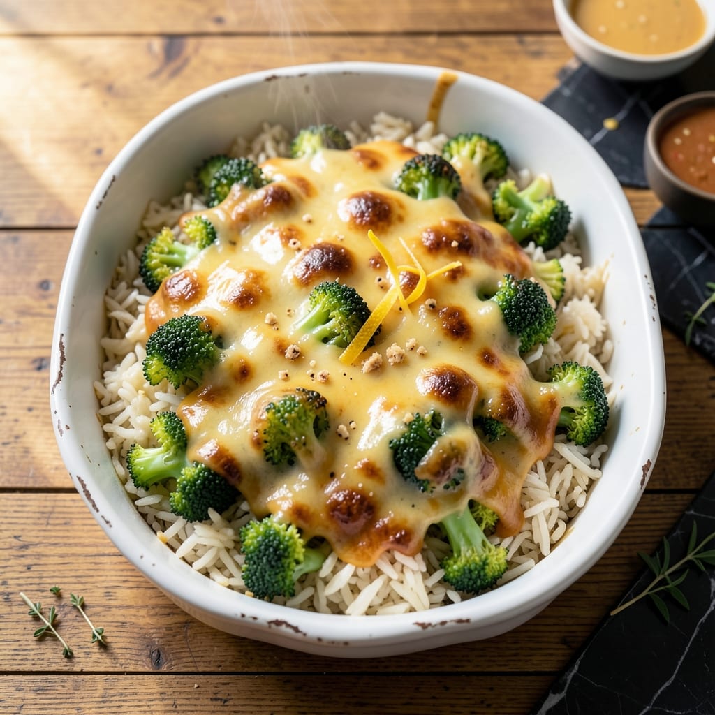 Gluten Free Broccoli Rice Casserole Recipe: Cheesy Bake With Crispy Topping