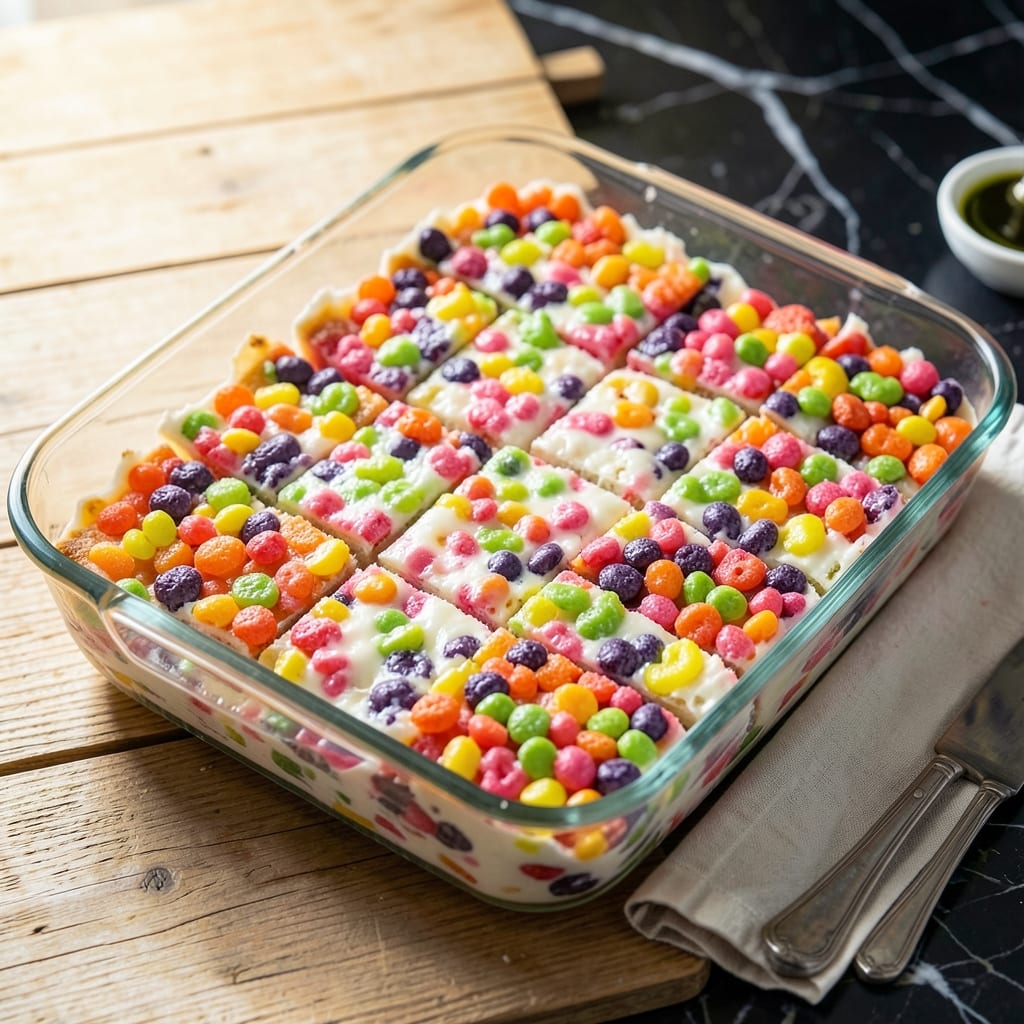 Fruity Pebbles Rice Krispie Recipe: Vibrant Marshmallow Crunch