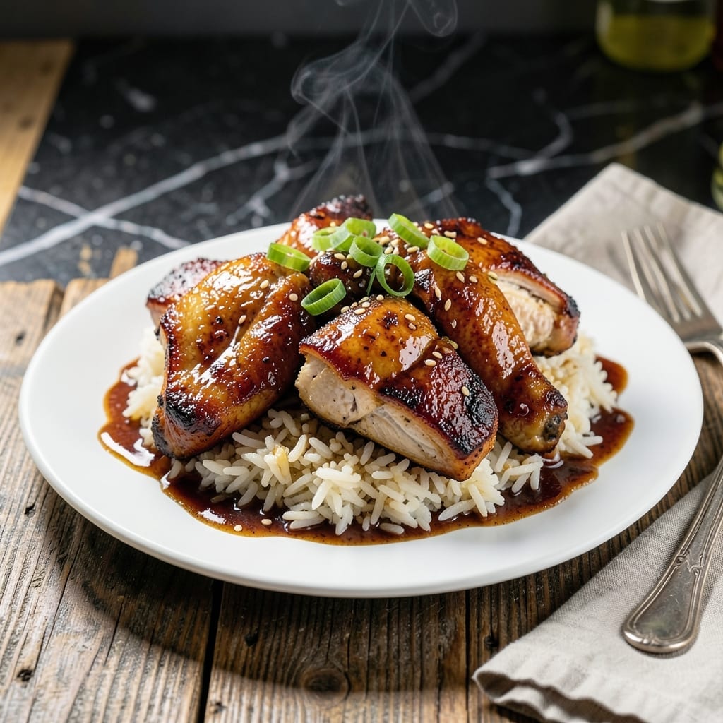 Bourbon Chicken And Rice Recipe: Sweet And Savory One-Pot Meal Bourbon Chicken And Rice Recipe: Sweet And Savory One-Pot Meal