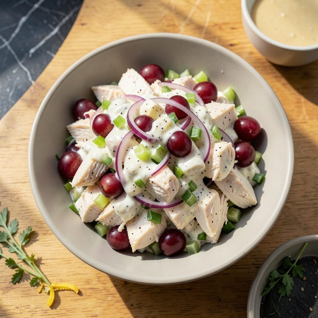 Chunky Chicken Salad Recipe: Crunchy Veggies and Creamy Dressing