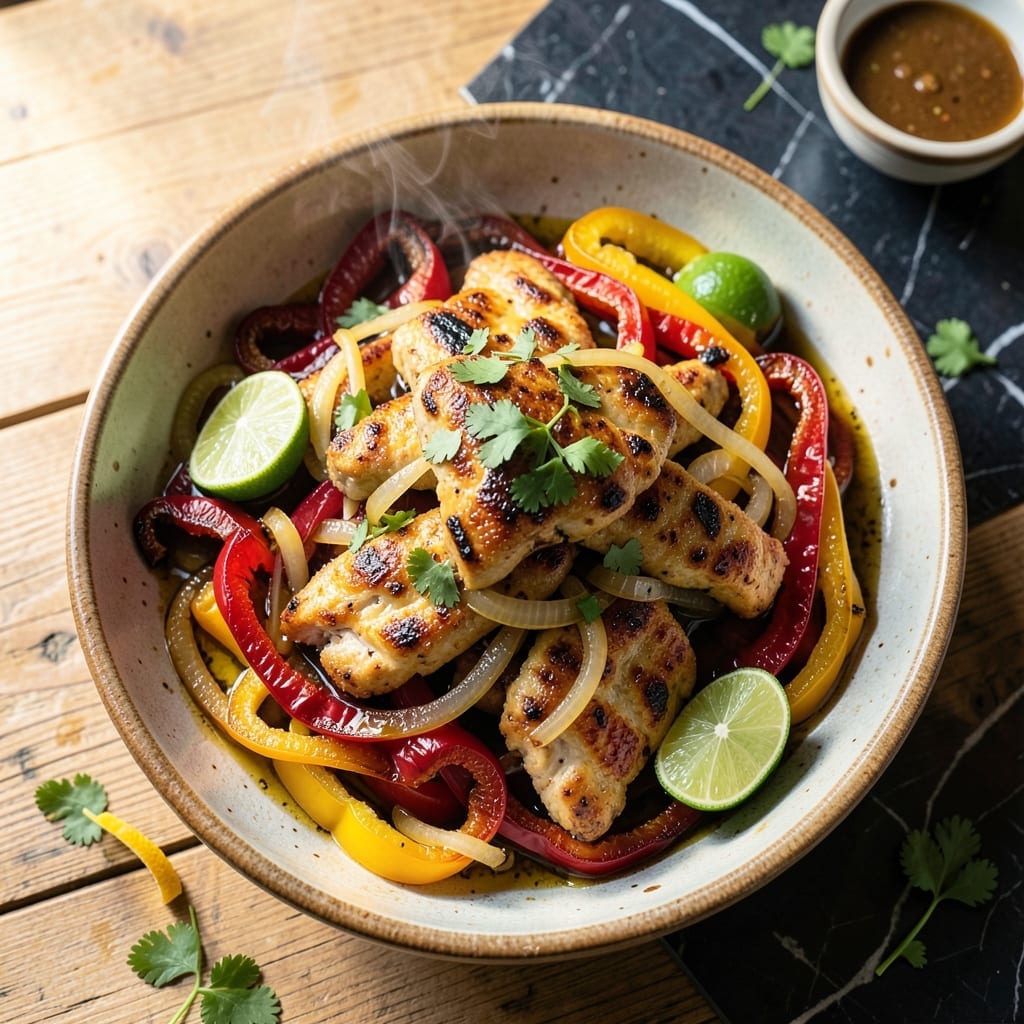 Vegan Chicken Fajitas Recipe: Smoky Strip-Sized Satisfaction Vegan Chicken Fajitas Recipe: Smoky Strip-Sized Satisfaction