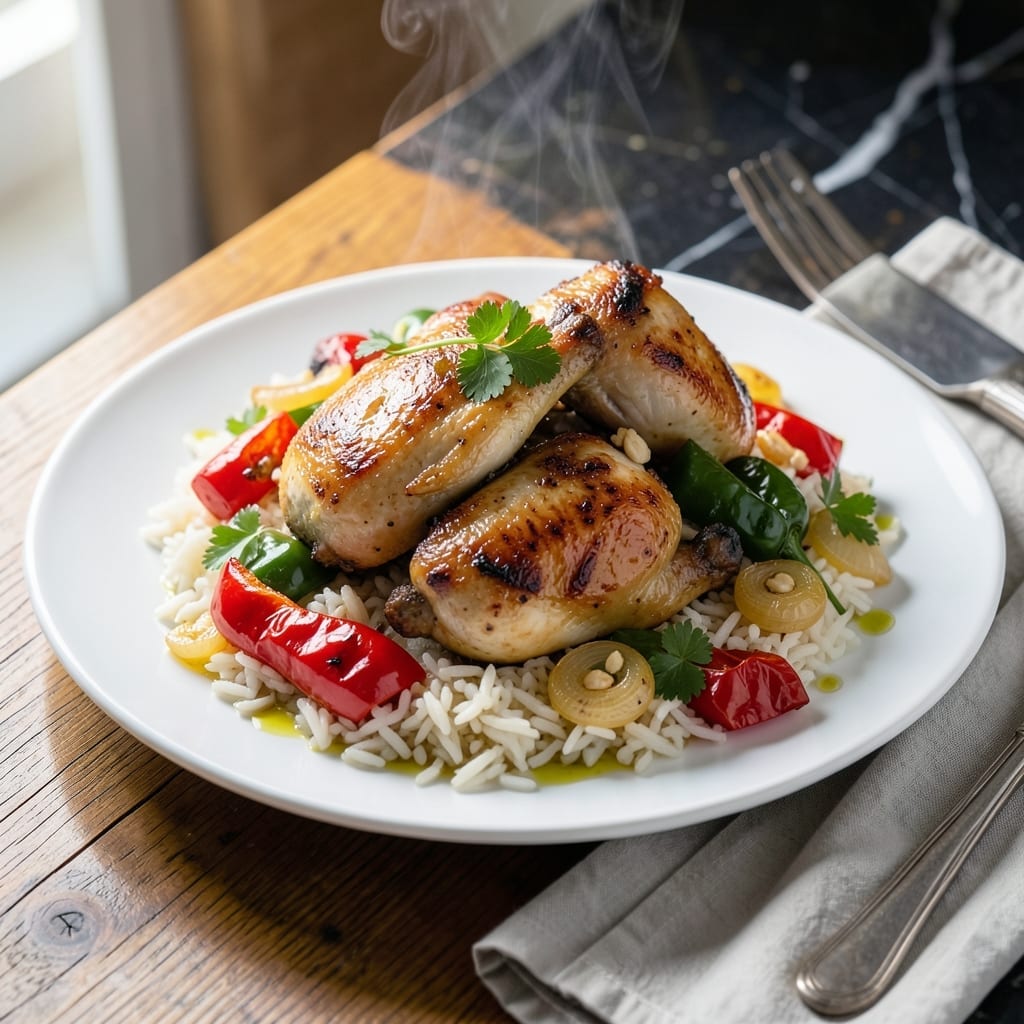 Chicken Peppers and Rice Recipe: One-Pan Weeknight Meal Chicken Peppers and Rice Recipe: One-Pan Weeknight Meal
