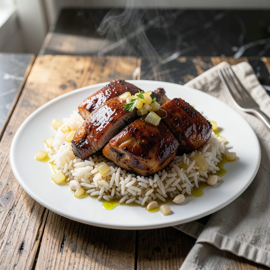 Barbeque Chicken and Rice Recipe: Smoky One-Pot Savory Meal