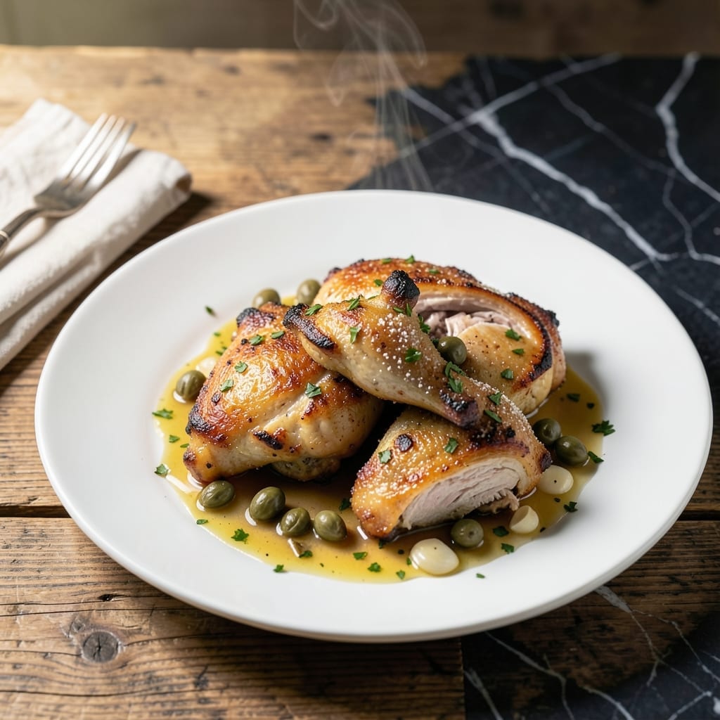Chicken and Capers Recipe: Bright Mediterranean Flavors in One Pan Chicken and Capers Recipe: Bright Mediterranean Flavors in One Pan