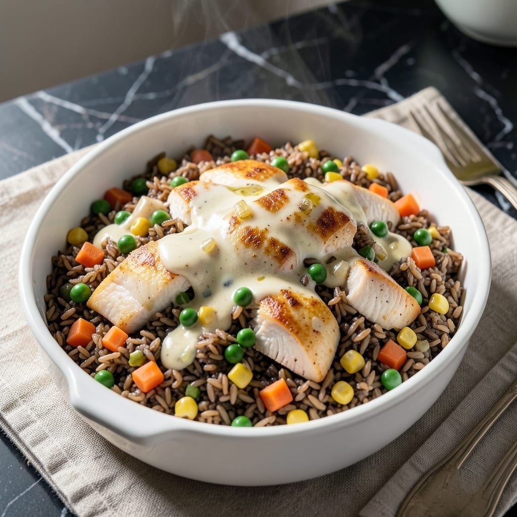 Chicken Wild Rice Hotdish Recipe: Midwest Comfort Bake