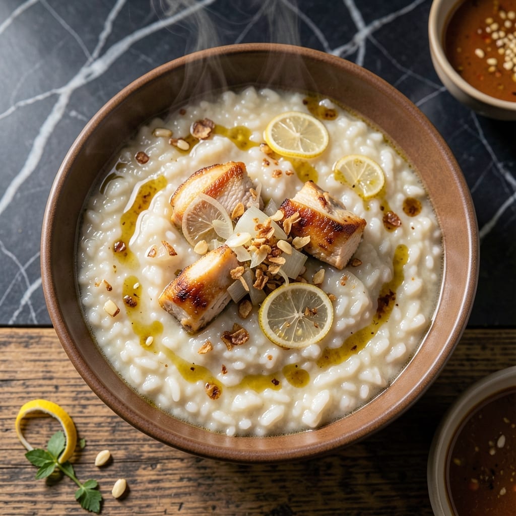 Filipino Chicken Rice Porridge Recipe: Savory Ginger-Infused Congee