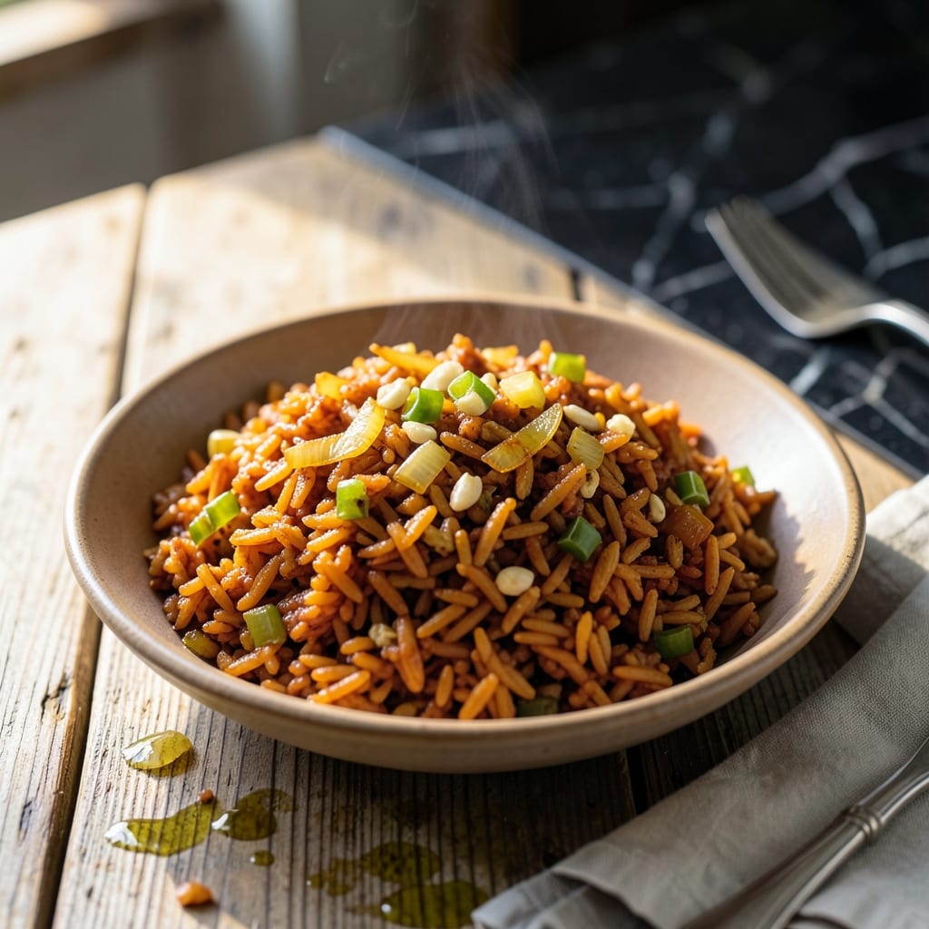 Guamanian Red Rice Recipe: Achoti-Braised Island Staple