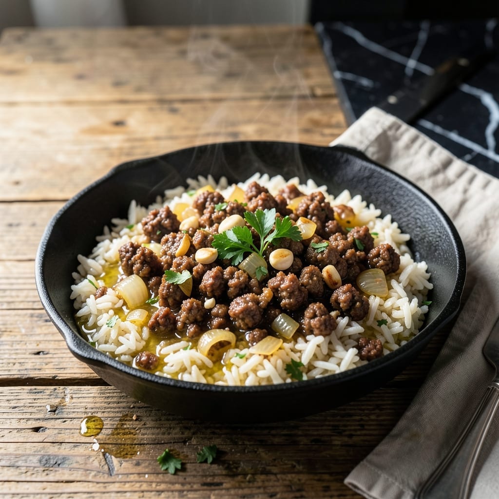 Ground Sausage Rice Recipe: Crumbly Meat With Fluffy Grains Ground Sausage Rice Recipe: Crumbly Meat With Fluffy Grains