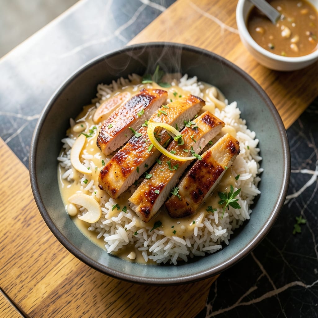 Coconut Chicken Rice Bowl Recipe: Tropical Fusion in One Bowl