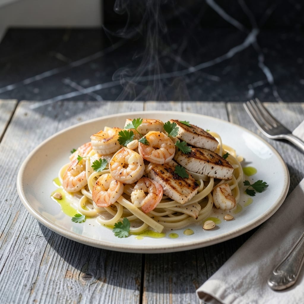 Chicken Scampi Pasta Recipe: Garlicky Lemon-Infused Noodles Chicken Scampi Pasta Recipe: Garlicky Lemon-Infused Noodles