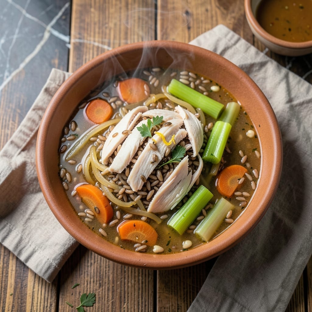 Long Grain Wild Rice Chicken Soup Recipe: Hearty Broth With Earthy Grains