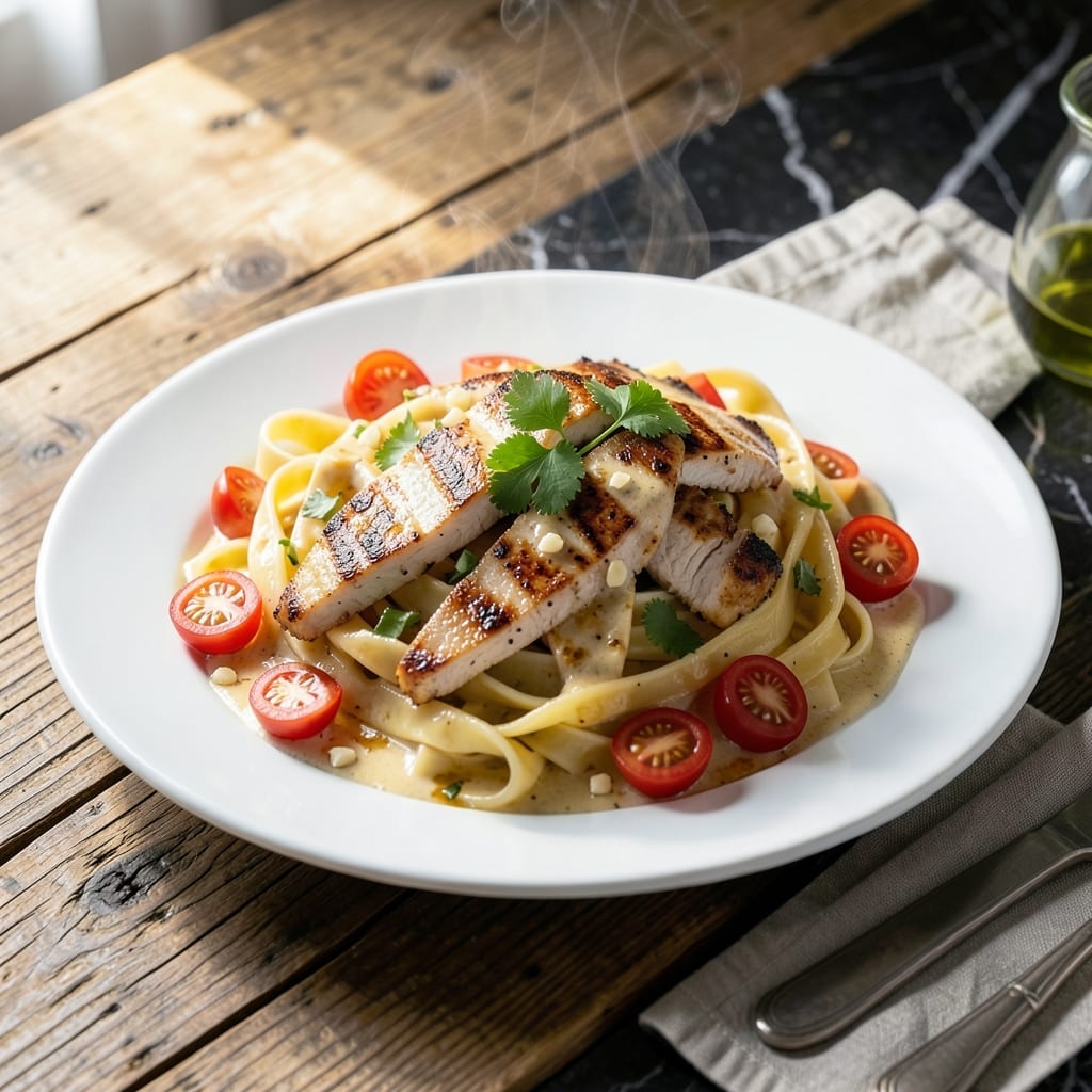 Chicken Tequila Fettuccine Recipe: Zesty Cream Sauce with Bold Flavor Chicken Tequila Fettuccine Recipe: Zesty Cream Sauce with Bold Flavor