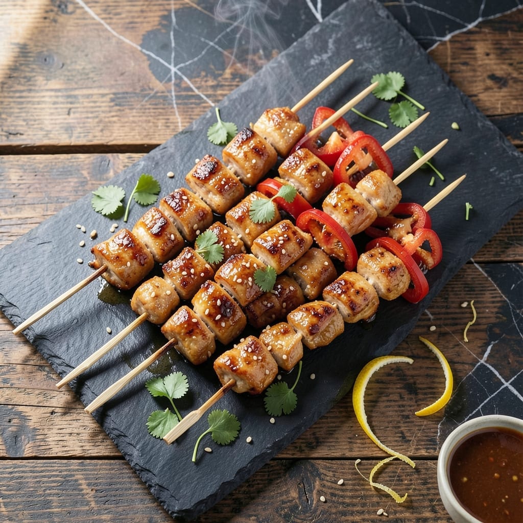 Asian Chicken Skewers Recipe: Smoky Wok-Ready Flavor