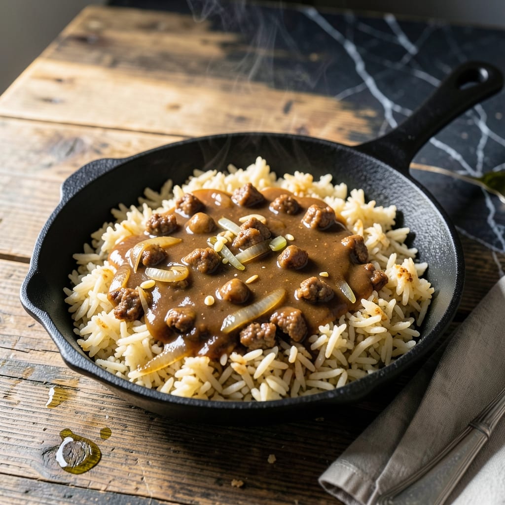 Fried Rice and Gravy Recipe: Southern-Style Comfort in a Bowl