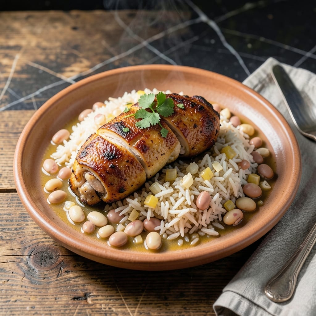 Chicken Rice and Pinto Beans Recipe: Tex-Mex One-Pot Heartiness