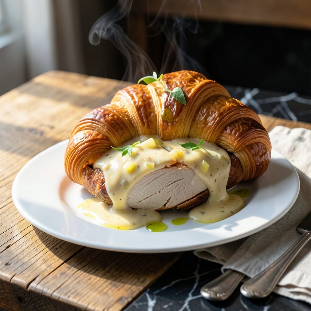 Chicken Croissant Recipe: Flaky Layers With Savory Filling Chicken Croissant Recipe: Flaky Layers With Savory Filling
