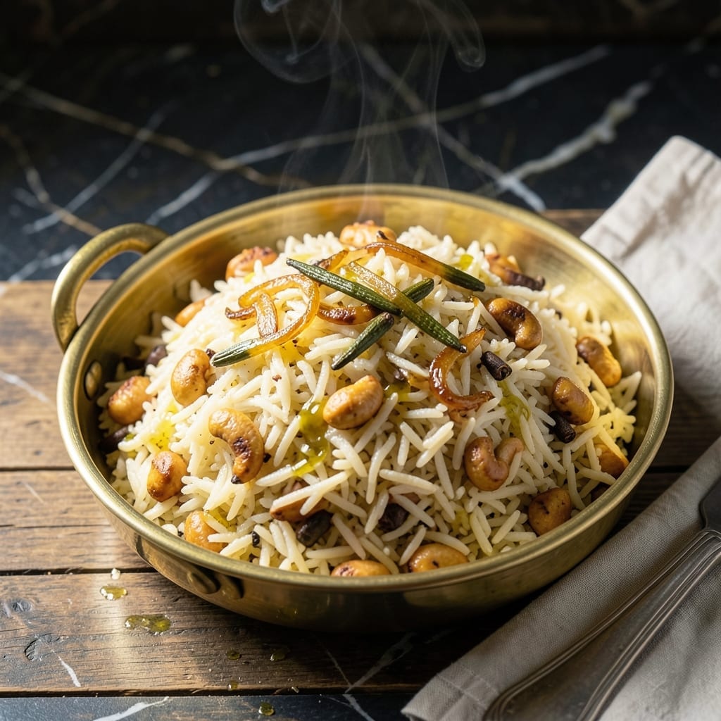 Hyderabadi Kaju Rice Recipe: Royal Feast With Cashew-Rich Aroma