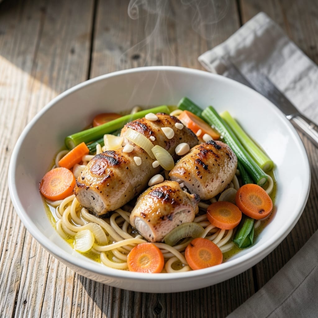 Old Fashioned Chicken Noodle Recipe: Grandma's Broth-Soaked Comfort