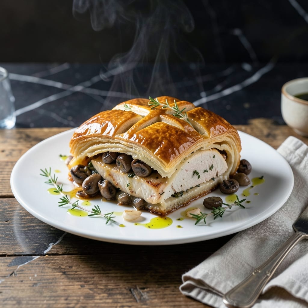 Chicken Wellington Recipe: Flaky Pastry With Herb-Crusted Tenderloin