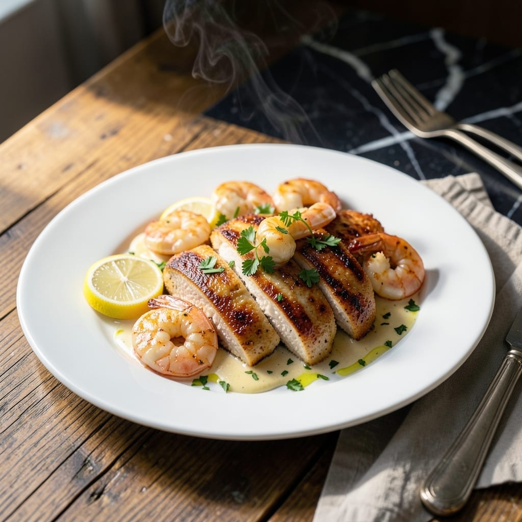 Copycat Chicken Scampi Recipe: Garlicky Butter Sauce Over Tender Shrimp Copycat Chicken Scampi Recipe: Garlicky Butter Sauce Over Tender Shrimp