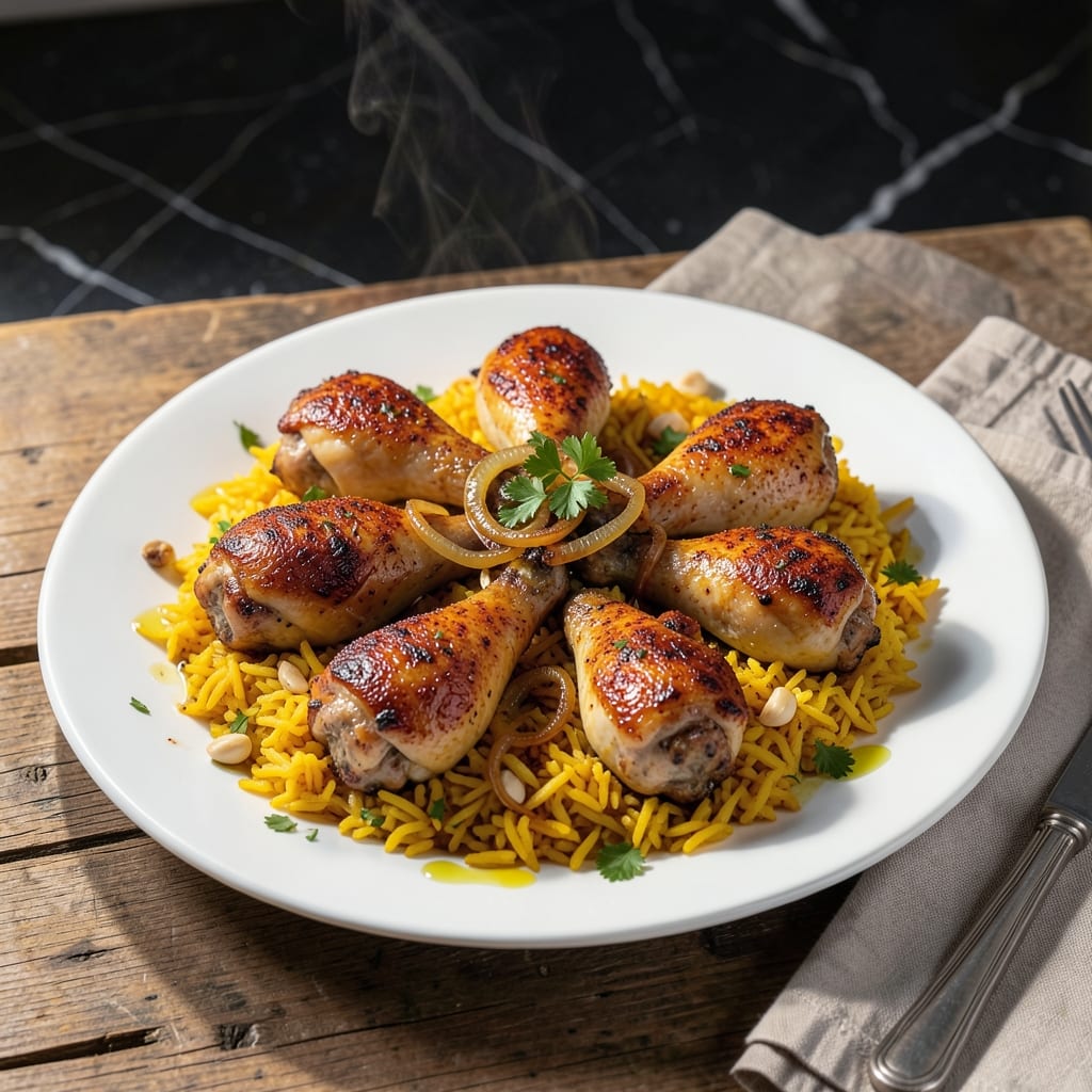 Chicken Legs and Yellow Rice Recipe: Smoky Paprika-Infused One-Pot Meal