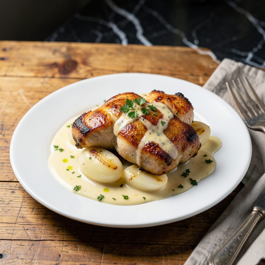 French Chicken Recipe: Dijon Mustard and White Wine Braise French Chicken Recipe: Dijon Mustard and White Wine Braise