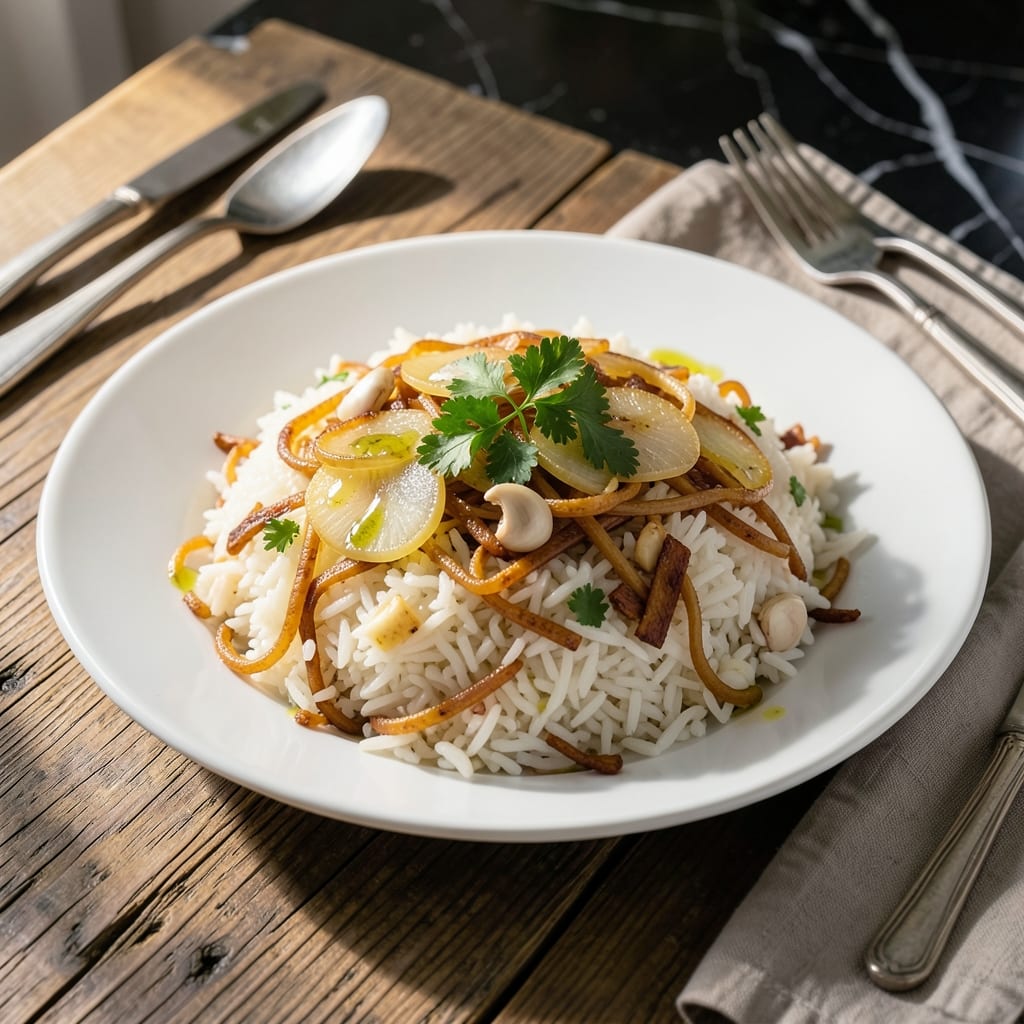 Wedding Rice Recipe: Toasted Vermicelli and Herb Infused Elegance Wedding Rice Recipe: Toasted Vermicelli and Herb Infused Elegance