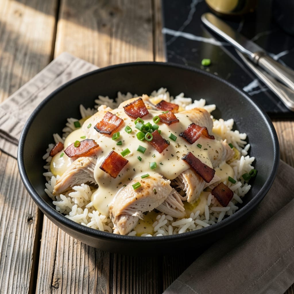 Crack Chicken and Rice Crockpot Recipe: Slow-Cooked Creamy Goodness