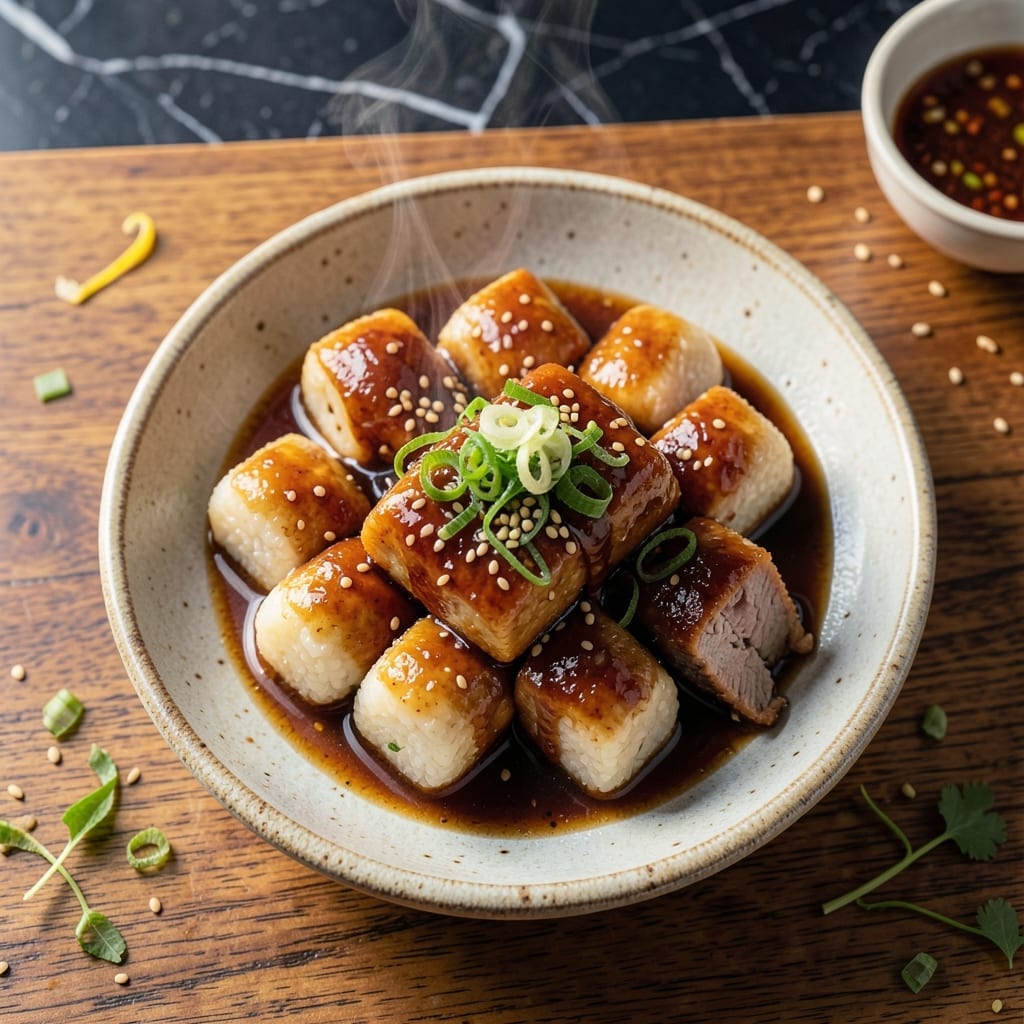 Korean Rice Cake Recipe Non Spicy: Mild Chewy Delight With Sweet Soy Glaze