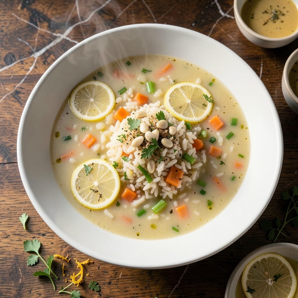 Leo's Lemon Rice Soup Recipe: Zesty Mediterranean Comfort Bowl Leo's Lemon Rice Soup Recipe: Zesty Mediterranean Comfort Bowl