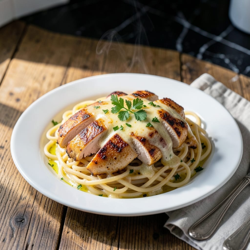 Cheesy Chicken Spaghetti Recipe: One-Pot Creamy Indulgence