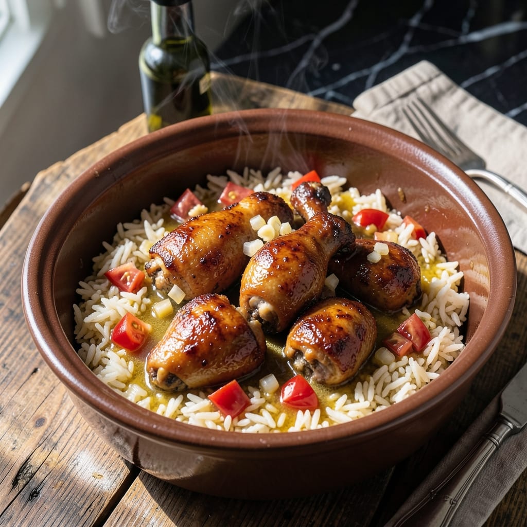 Chicken Drumsticks and Rice Crockpot Recipe: Hands-Off Flavor-Packed Dinner