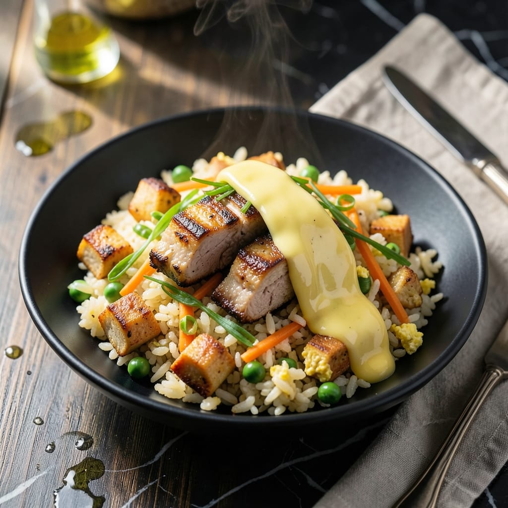 Cauliflower Pork Fried Rice Recipe: Low-Carb Wok Magic With Scrambled Egg Cauliflower Pork Fried Rice Recipe: Low-Carb Wok Magic With Scrambled Egg