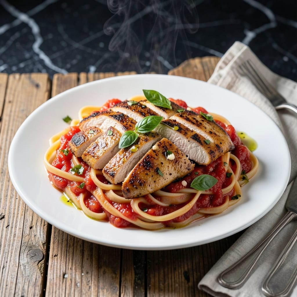 Chicken Pomodoro Pasta Recipe: Light and Bright San Marzano Tomato Sauce