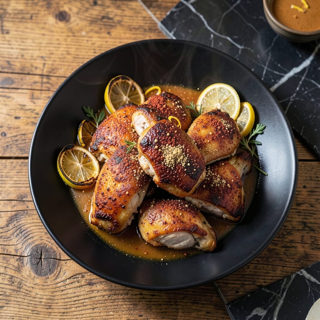 King Chicken Recipe: Spice-Crusted Thighs With Crispy Skin