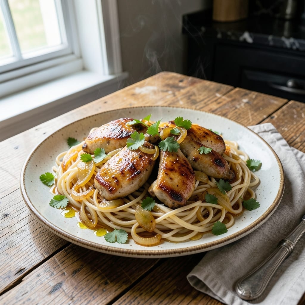 Chicken and Noodles Recipe Homemade Noodles: Hand-Cut Ribbons in Rich Broth Chicken and Noodles Recipe Homemade Noodles: Hand-Cut Ribbons in Rich Broth