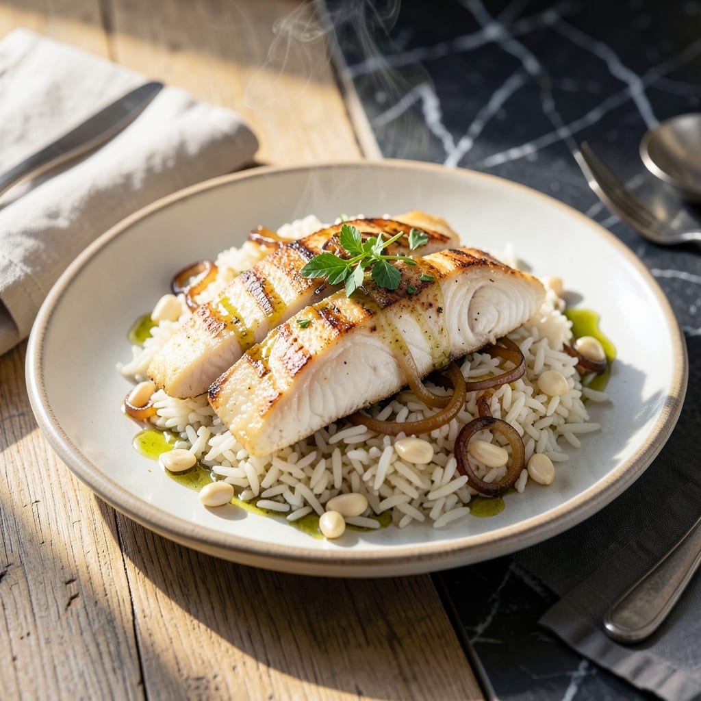 Fish Pilaf Rice Recipe: Coastal Flavors in a One-Pot Meal Fish Pilaf Rice Recipe: Coastal Flavors in a One-Pot Meal
