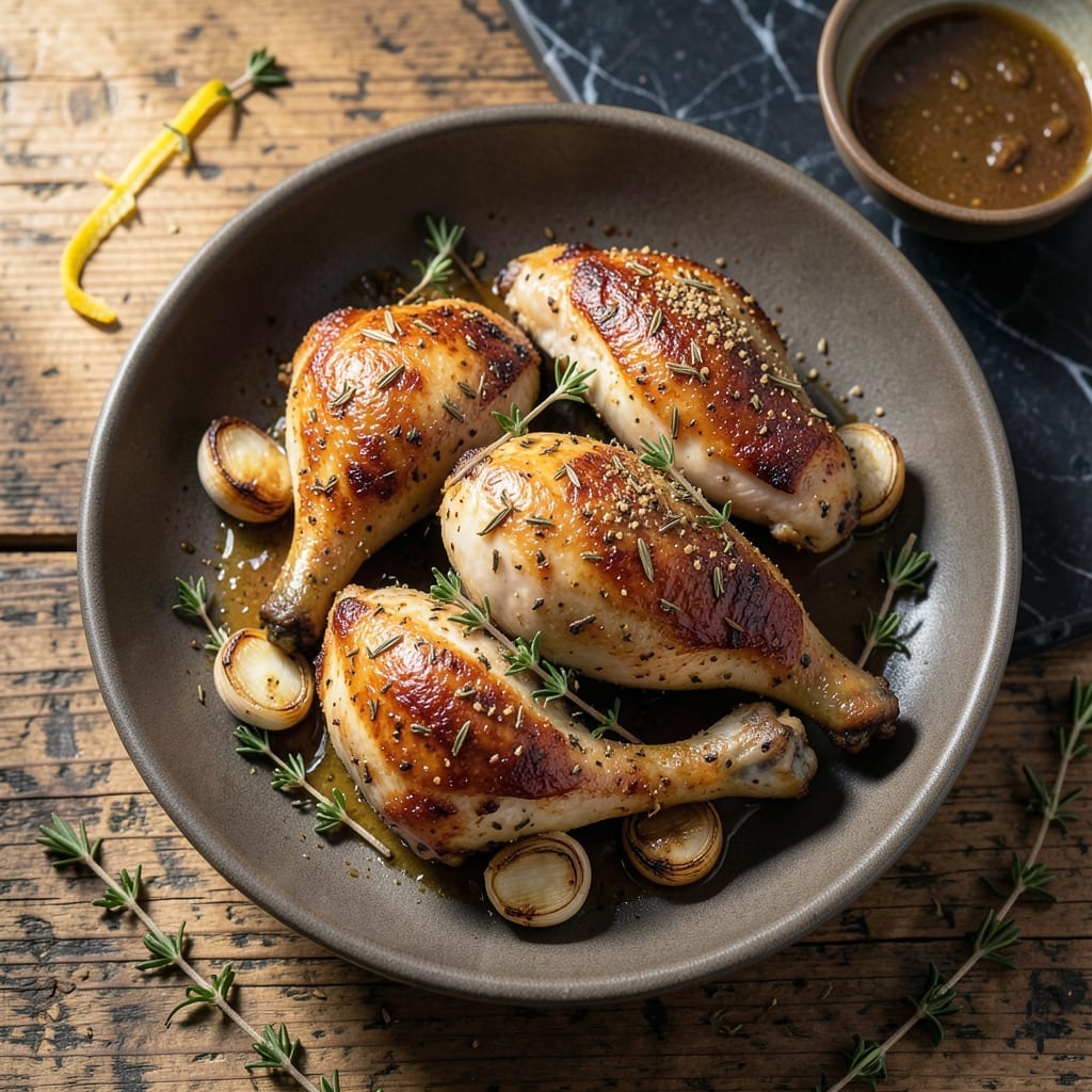 French Chicken Thigh Recipe: Crispy Skin and Herb-Infused Juiciness
