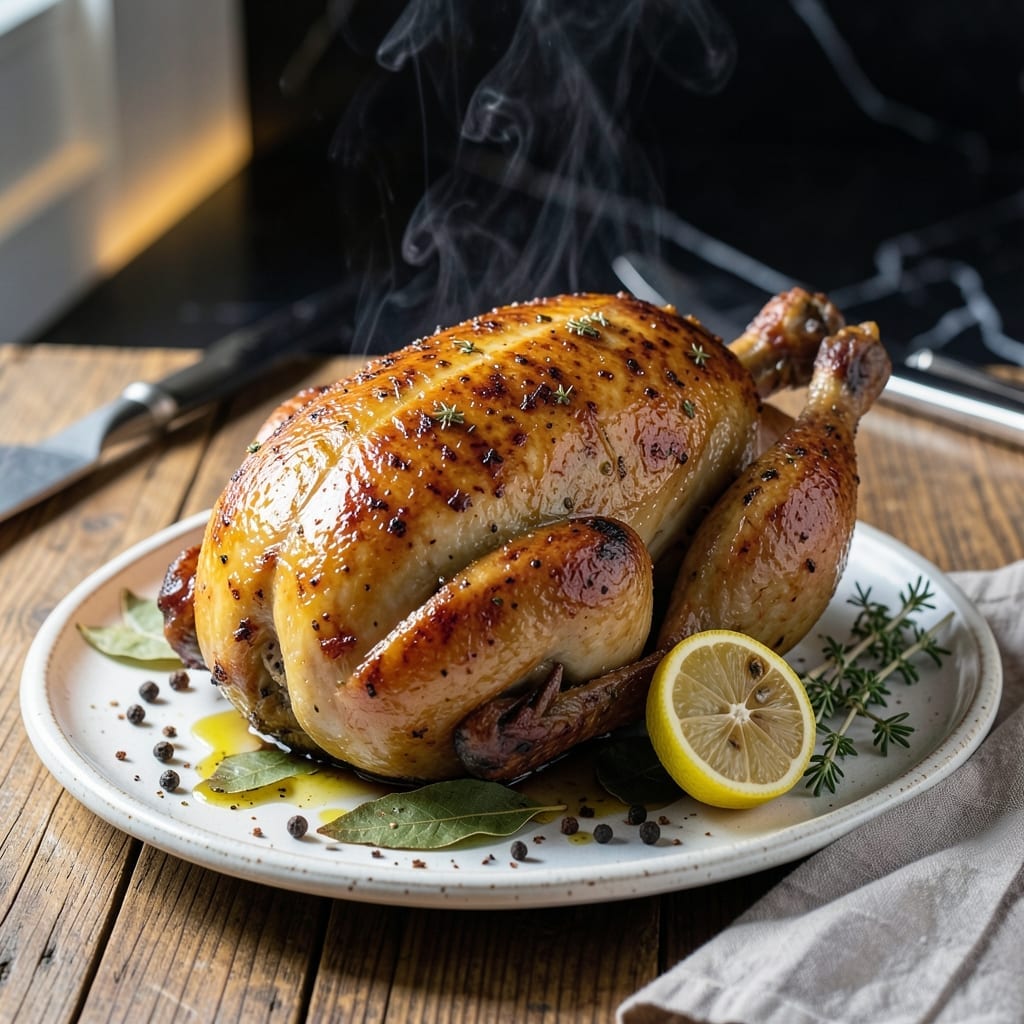 Roasted Brined Chicken Recipe: Golden Crisp Skin and Moist Meat Roasted Brined Chicken Recipe: Golden Crisp Skin and Moist Meat