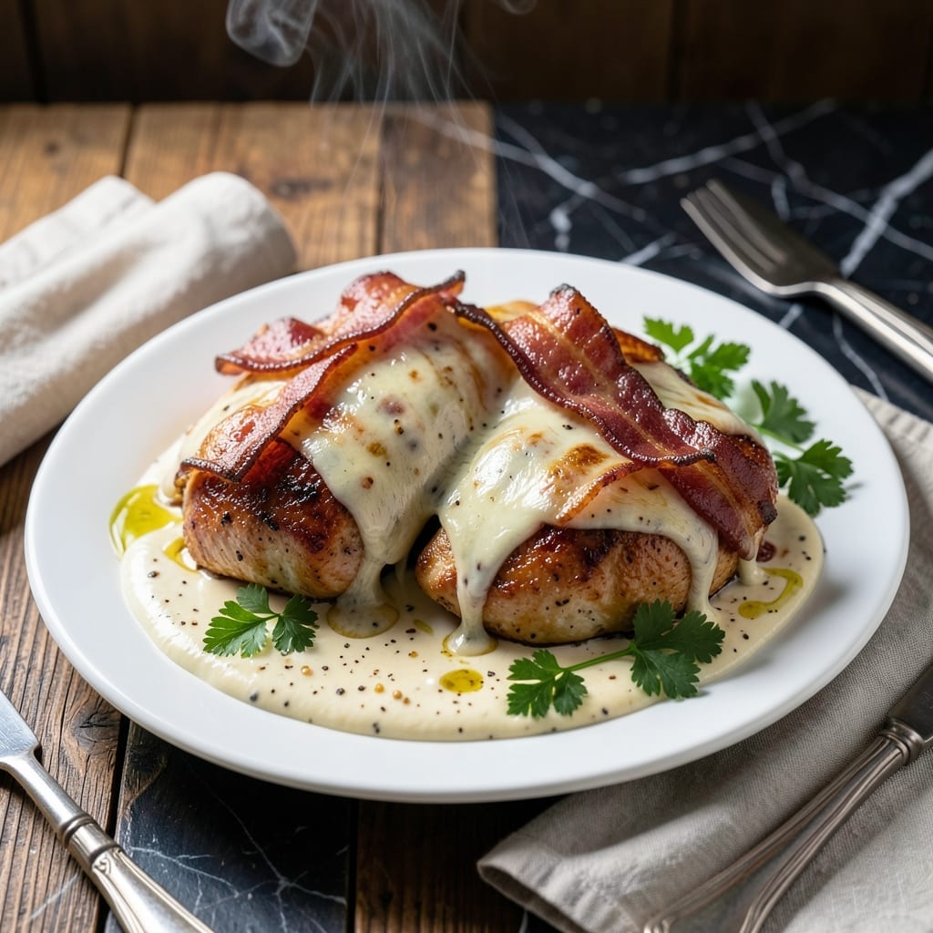 Monterey Chicken Recipe Oven: Baked Cheesy Bacon Indulgence