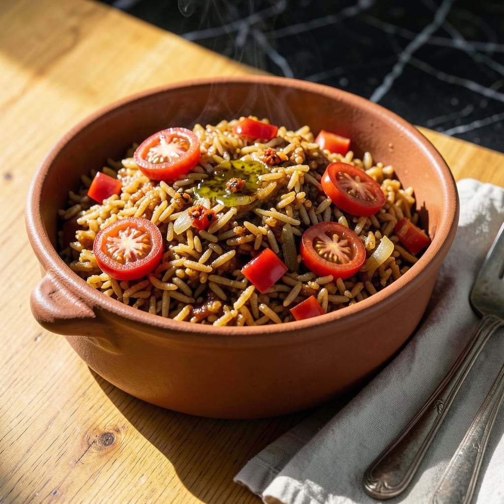 Jollof Rice Recipe for 2: Smoky Tomato Infusion With Fluffy Grains