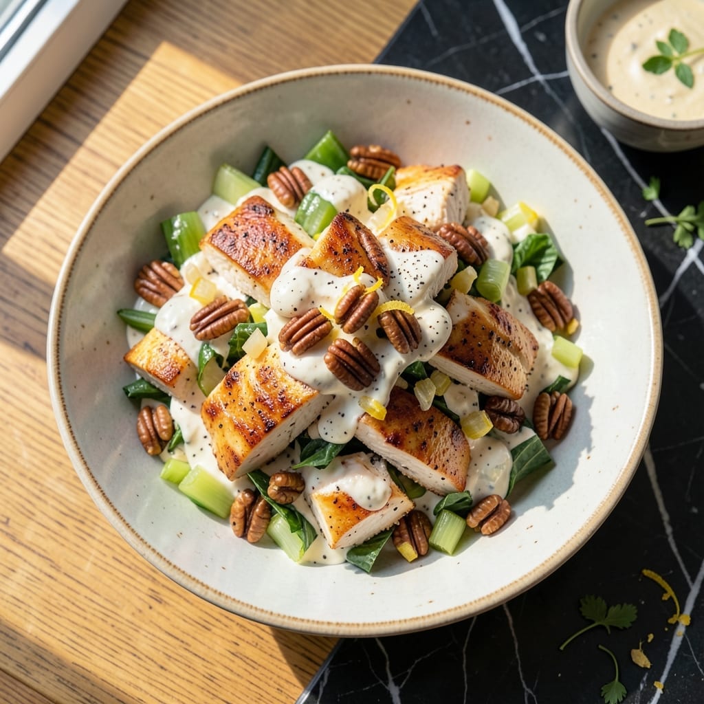 Amazing Chicken Salad Recipe: Crunchy Pecans and Creamy Dressing