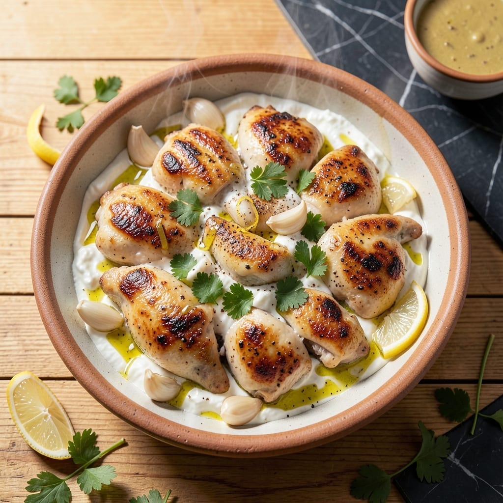 Lebanese Chicken Recipe: Garlicky Yogurt Marinade for Succulent Bites Lebanese Chicken Recipe: Garlicky Yogurt Marinade for Succulent Bites