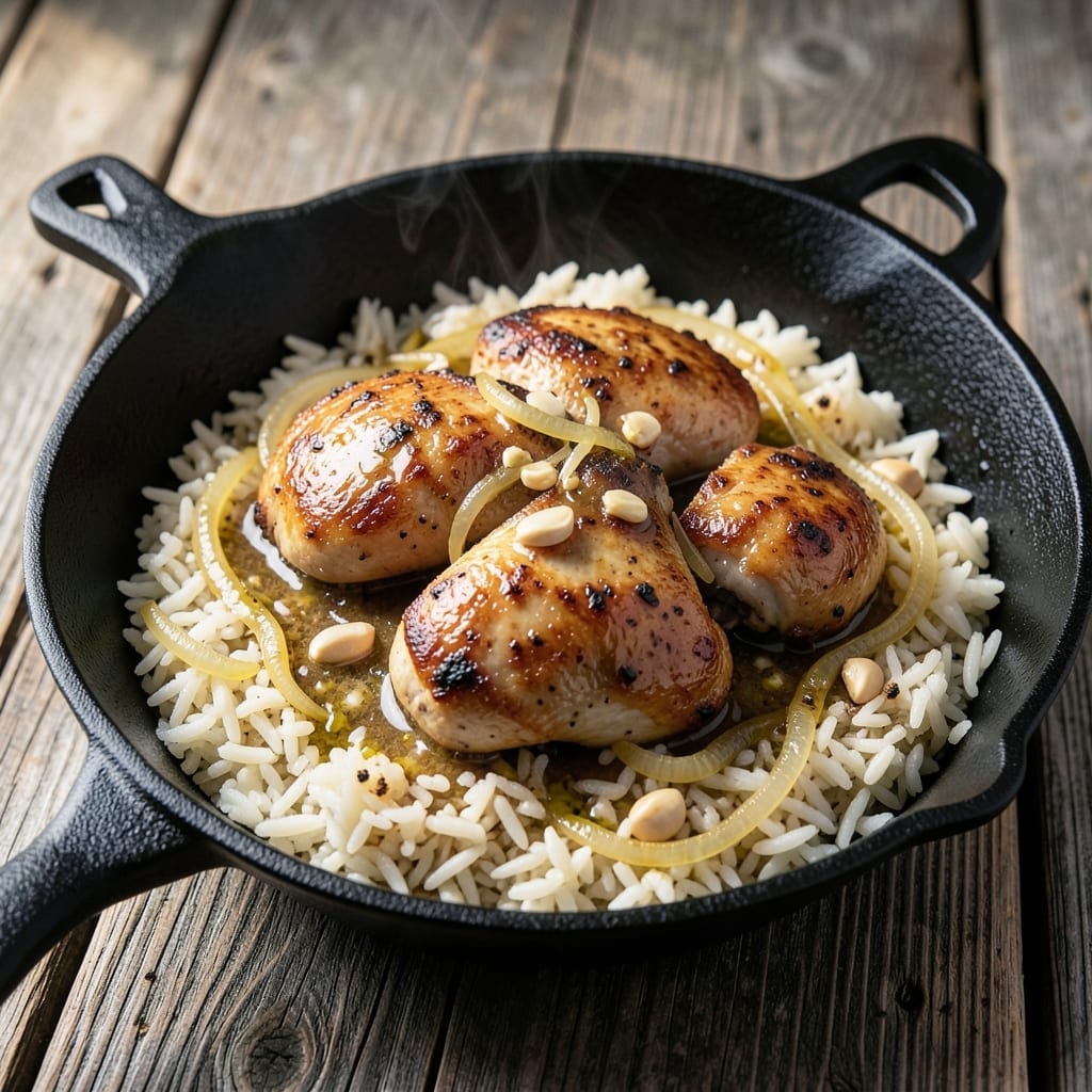 New York Chicken and Rice Recipe: Fragrant Garlic-Ginger Infusion